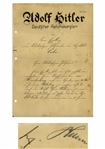 Adolf Hitler Document Signed From 1934, on Hitlers German Chancellor Letterhead -- With University Archives COA
